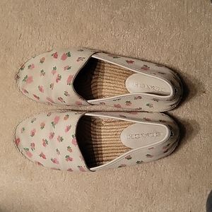 Floral coach espadrilles